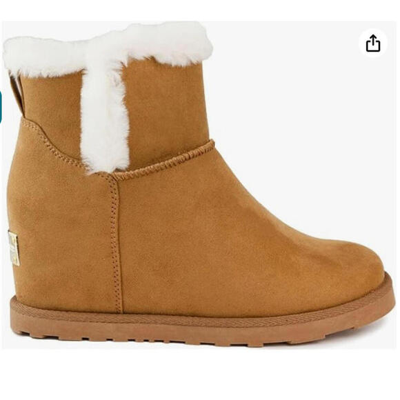 New! Juicy Couture Women’s Firecracker Winter Boots Cognac sz.6 - Picture 2 of 4